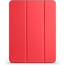 Nacario Zore Ipad 11 2024 Zore Cover Kalem Bölmeli Standlı 1-1 Kılıf Kırmızı