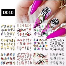 Nacario Tırnakmania Su Transferli Nail Sticker D010 (52377-2) 4001