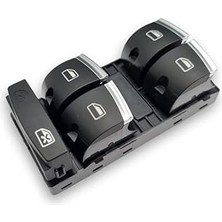 Nacario Sol Ön Kapı Dörtlü Cam Düğmesi Krom 4F0959851H Audi Q7 2007-2009