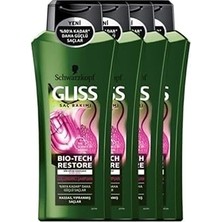 Nacario Gliss Bio-Tech Şampuan, 360 Ml, 4 Adet