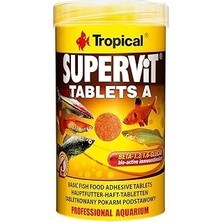 Nacario Tropical Süpervit Tablets A Yapışan Tablet Balık Yemi 50 ml 36GR