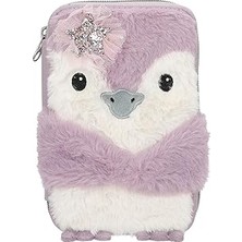 Nacario Depesche 13158 Princess Mimi Penguin - Leylak Krem Renginde Doldurulmuş 2 Bölmeli Kalem Kutusu,