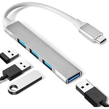 Nacario Type-C To USB Hub 4 Port Çoklayıcı Çoğaltıcı Adaptör
