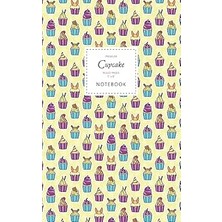 Nacario Cupcake Notebook - Ruled Pages - 5x8 - Premium: (Lemon Edition) Fun Notebook 96 Ruled/lined Pages (