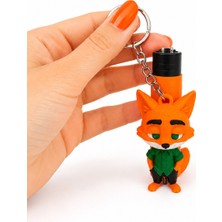 Onr Store Figürlü Çakmaklı Anahtarlık Çakmak Kılıfı Karakter Tasarımlı Dekoratif Aksesuar