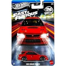 Nacario Gümüş Serisi Hızlı Öfkeli Rüya Dizilimi - 1999 Subaru Impreza [kırmızı] 1/5-1:64 Ölçe