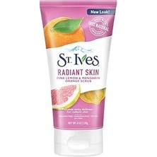 Nacario St. Ives Parlak Cilt Yüz Scrub Donuk Ciltler Için Pembe Limon Mandalina Turuncu Dermatolog Test