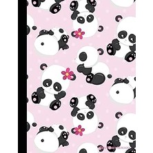 Nacario Cute Panda Notebook: Blank College Ruled Panda Journal For Gifts Or School Supplies, Standard Lette