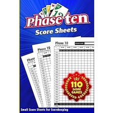 Nacario Phase 10 Score Sheets: Phase 10 Card Game - Small Cards For Scorekeeping
