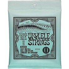 Nacario Ernie Ball Konseri/soprano Ball End Naylon Ukulele Telleri - Siyah