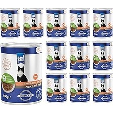 Nacario Pawpaw Yetişkin Somonlu Jöleli Konserve Mama 400 gr x 12 Adet