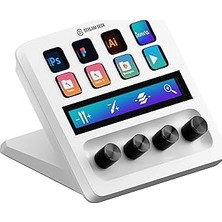 Nacario Elgato Stream Deck + White, Ses Mikseri, Üretim Stüdyo Denetleyicisi, Içerik Oluşturucular