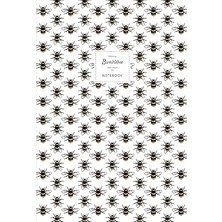 Nacario Bumblebee Notebook - Lined Pages - A4 - Premium: (White Edition) Fun Notebook 192 Lined Pages (A4 /