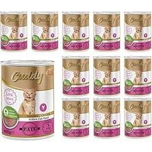 Nacario Cuddy Yavru Tavuklu Pate Yaş Mama 400 gr x 12 Adet