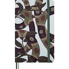 Nacario Moleskine Sınırlı Üretim Yılan Yılı 12 Ay 2025 Haftalık Planlayıcı, Sert Kapak, Büyük (5" x 8.3"),