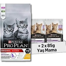 Nacario Plan Kitten Tavuklu Kuru Maması, 1.5 kg + Plan Pouch Hindili Yavru Konse