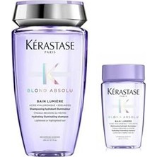 Nacario Blond Absolu Bain Lumiere Şampuan 250 ml + Blond Absolu Bain Lumiere Şampuan 80 ml