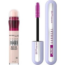Nacario New York Instant Anti Age Eraser Kapatıcı - 03 Fair & Falsies Surreal Maskara Makyaj Set