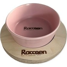 Nacario Raccoon Zeus 16 cm Tek Tablalı Pembe Köpekler Için Mama/su Kabı
