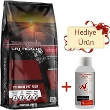 Nacario Miapet Gourmet Renkli Balıklı Taneli Yetişkin Multivitamin Liquid 100 ml Hediyeli 10 kg