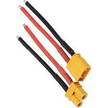 Nacario Sanec XT90 Erkek Dişi Lipo Pil Şarj Kablosu 15 cm 2,5mm Siaf Silikon Kablolu