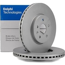 Nacario Ford Fiesta Ön Fren Diski 2009-2016 Delphi Takım 2 Adet 258MM