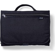 Nacario Tri-Fold Bible Cover, Bible Study Organizer, Secure Closure, Nylon, Black, Xxl