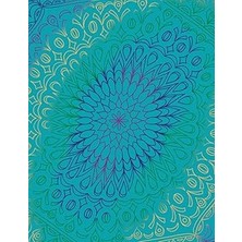 Nacario Independently Published Peacock Mandala Bordered Blank Page Book