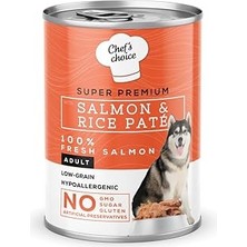 Nacario Chef's Choice Yetişkin Köpekler Için, Hipoalerjenik, Somon Balıklı Pirinçli Ezme, 400 G