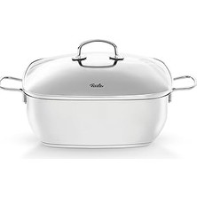 Nacario Fissler Secural/paslanmaz Çelik Kızartma Tenceresi, Kaplamalı (6,5 L – Çap 28 Cm) Büyük Güveç Tence