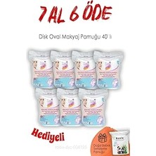 Nacario 40'lı Lux Disk Oval Makyaj Pamuğu 7 Al 6 Öde Rosie