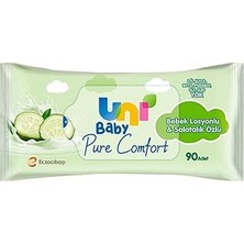Nacario Uni Baby Pure Bebek Losyonlu Salatalık Özlü Islak Mendil 12X90 1080 Yaprak