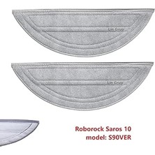 Nacario Saros 10 Model S90VER Uyumlu Robot Süpürge Mop Paspas, 2 Adet, Gri