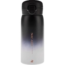 Nacario Skyfall Çelik Sızdırmaz Siyah Termos 350 ml