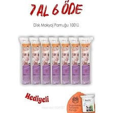 Nacario 100'LÜ Lux Disk Makyaj Pamuğu 7 Al 6 Öde Rosie