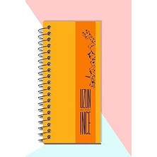 Nacario Uzun Ince Dar Çizgisiz Not Defteri No:5 Kalın Karton Kapak Spiralli 21X10 cm 120 Sayfa Mikroperfora