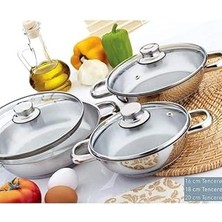 Nacario Gülsan 6 Parça Cam Kapaklı Omlet Seti