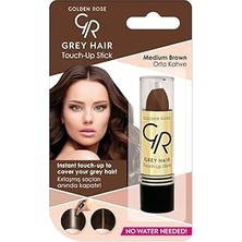 Nacario Grey Hair Touch-Up Stick No: 03 Medium Brown - Beyaz Saç Kapatıcı - Orta Kahve