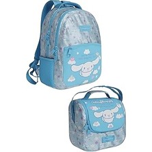Nacario Wiggle Cinnamoroll Temalı 2'li Okul Seti Sırt Çantası-Beslenme Çantası