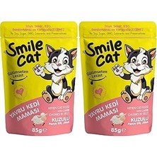 Nacario Smile Cat Pouch 85 gr Yavru Kuzulu (2 Paketi)