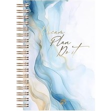 Nacario Le Color Marble Spiralli Defter Çizgili 17X24 cm