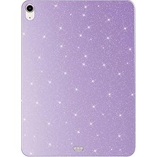 Nacario Constrain - Ipad Air 10.9 2020 (4 Nesil) Simli Parlak Görünümlü Tablet Kılıf-Lila