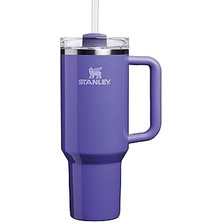 Nacario Quencher Pipetli Termos Bardak, 1.18 Litre, Parlak Mor (Dahlia Shimmer)
