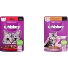 Nacario Whiskas Seti | Sığırlı 85 G X2 + Kümes Hayvanlı Yavru 85 G X2
