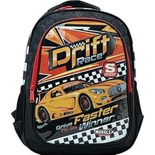Nacario Muggle Okul Çantası Drift Car Siyah MU-9475