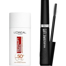 Nacario Paris Telescopic Lift Maskara & Revitalift Clinical Spf 50+ Günlük Yüksek Uv Korumalı Yüz G