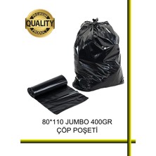 Trex Jumbo Çöp Torbası 80X110 cm 400GR 200 Adet (20 Rulo x 10 Adet)