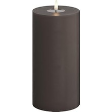 Nacario Deluxe Homeart Moka LED Mum Kahverengi 10X20 cm - De RF-0101