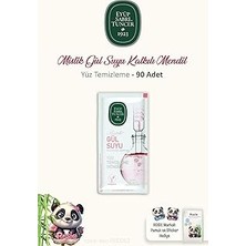 Nacario 3 Paket 30'lu Gül Suyu Yüz Mendili VE%100 Pamuk Rosie
