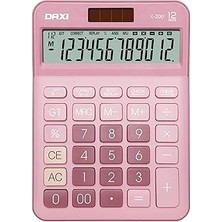 Nacario Daxi X-200 Hesap Maki̇nesi̇, Özel Seri̇, 18X13CM (Pembe)